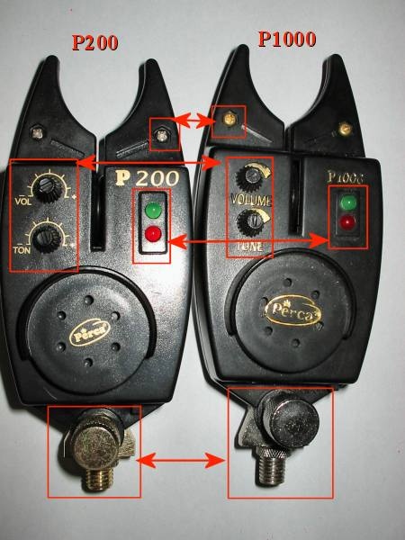 Внешнее сравненее сигнализаторов Perca200 и Perca1000